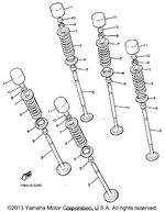 Yamaha parts diagram for 1AA-12168-Y0-00