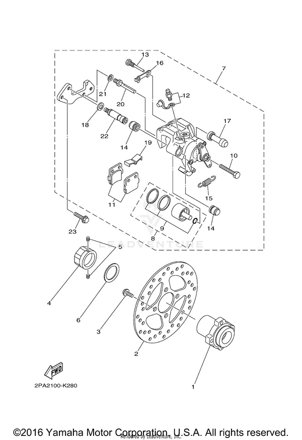 Yamaha parts diagram for 4D3-W0046-51-00 - Ref #11