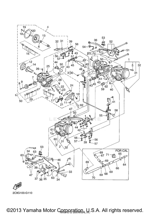 Yamaha parts diagram for 4KM-14107-15-00 - Ref #22
