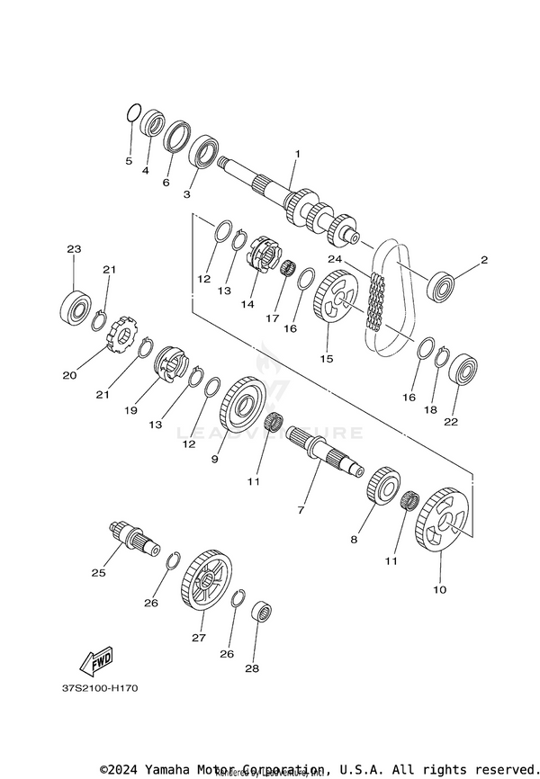 Yamaha parts diagram for 93306-00423-00 - Ref #2