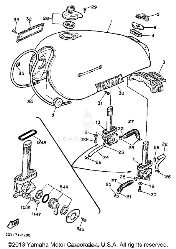 Yamaha parts diagram for 90152-04006-00 - Ref #31