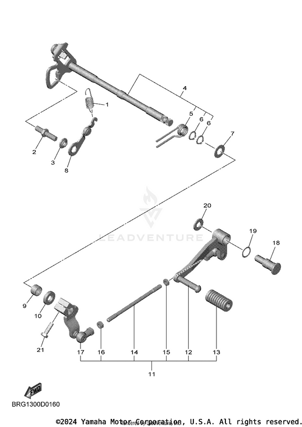 Yamaha parts diagram for 1WD-E8337-00-00 - Ref #1