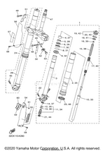 Yamaha parts diagram for 3SP-23356-L0-00 - Ref #58