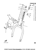 Yamaha parts diagram for 122-23416-00-00 - Ref #9