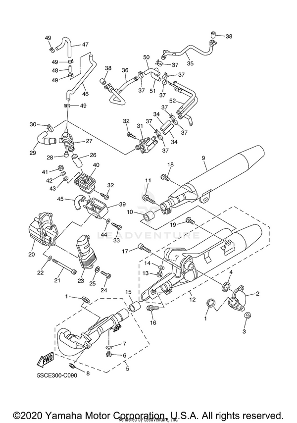 Yamaha parts diagram for 4TR-14613-00-00 - Ref #1