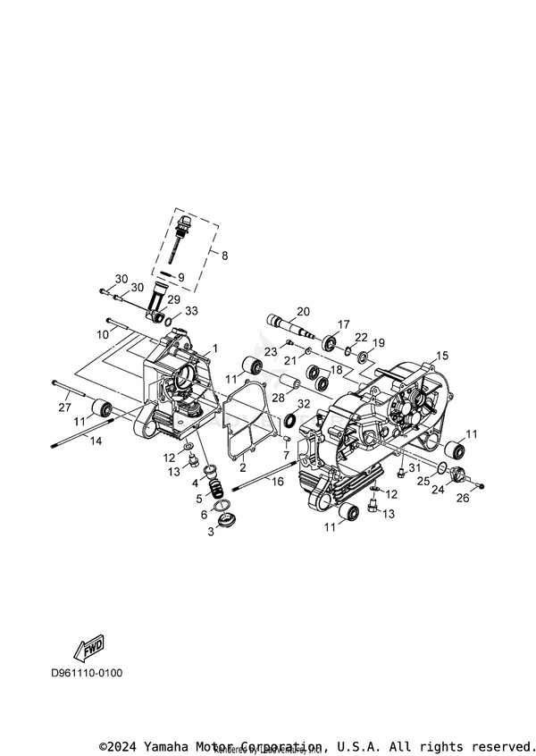Yamaha parts diagram for BD3-E1429-00-00 - Ref #18
