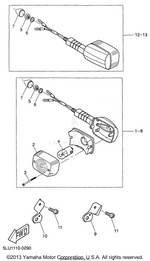 Yamaha parts diagram for 27V-83311-00-XX - Ref #4