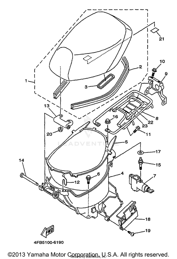 Yamaha parts diagram for 3KJ-82129-00-00 - Ref #18
