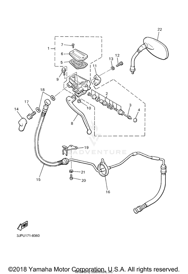 Yamaha parts diagram for 26H-26464-00-00 - Ref #3
