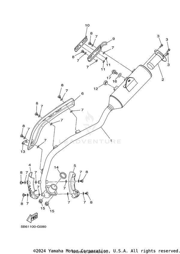 Yamaha parts diagram for 90183-04005-00 - Ref #11