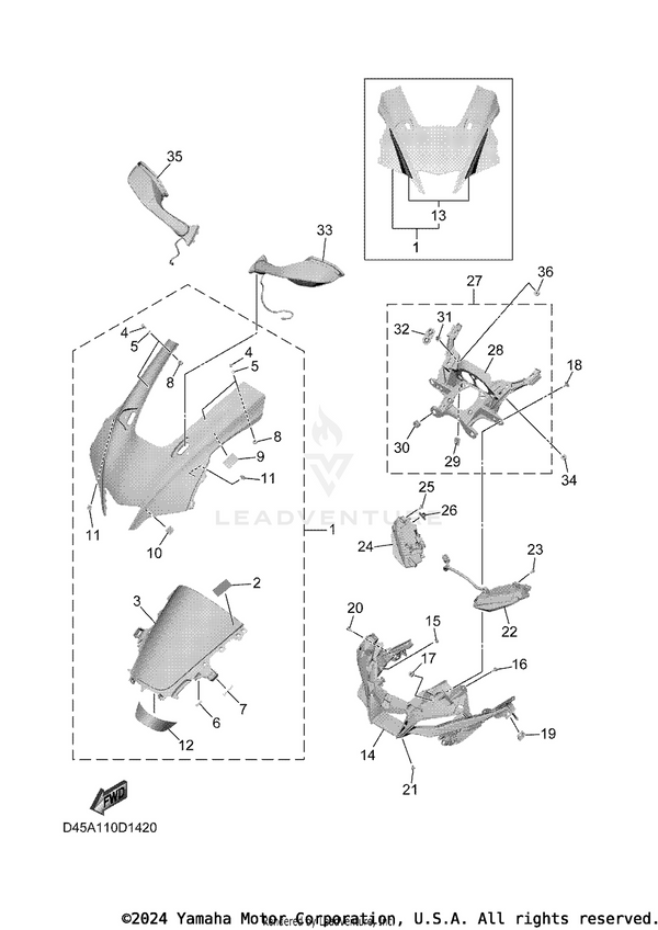 Yamaha parts diagram for 4C8-26298-00-00 - Ref #32
