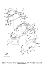 Yamaha parts diagram for 5AU-21716-00-PD