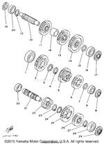 Yamaha parts diagram for 93306-30211-00 - Ref #20