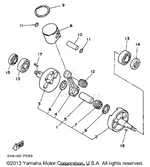 Yamaha parts diagram for 5X4-11611-11-00