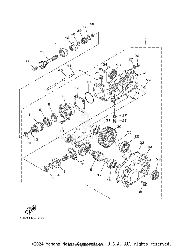 Yamaha parts diagram for 95022-08012-00 - Ref #34