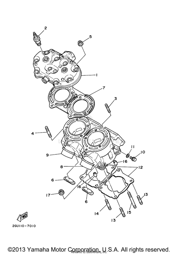 Yamaha parts diagram for 90179-08491-00 - Ref #5