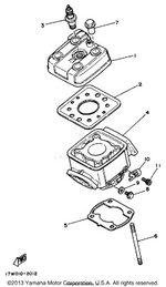 Yamaha parts diagram for 90179-08343-00 - Ref #7