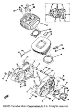 Yamaha parts diagram for 1J4-11181-00-00
