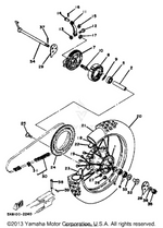Yamaha parts diagram for 3R3-25367-00-00 - Ref #33