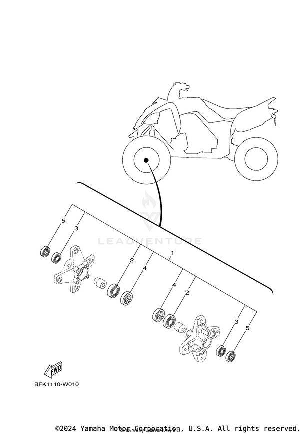 Yamaha parts diagram for 93306-20231-00 - Ref #3