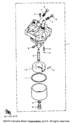 Yamaha parts diagram for 22F-14186-00-00 - Ref #12
