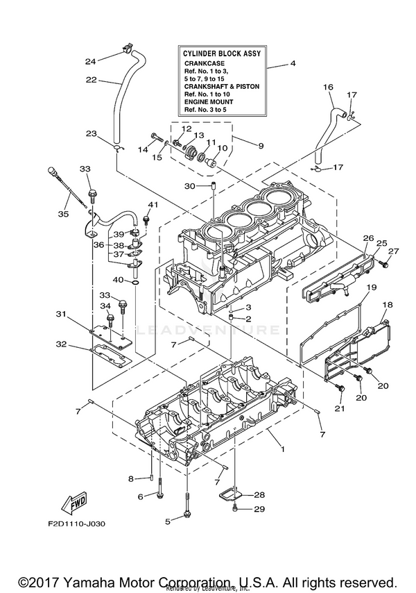 Yamaha parts diagram for 90467-200A0-00 - Ref #24
