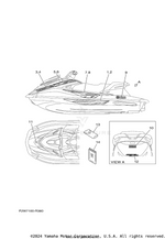 Yamaha parts diagram for F2W-U417G-50-00 - Ref #6