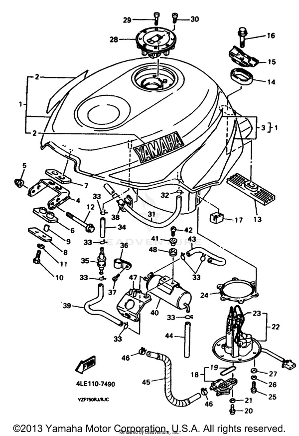 Yamaha parts diagram for 4FM-85700-00-00 - Ref #23