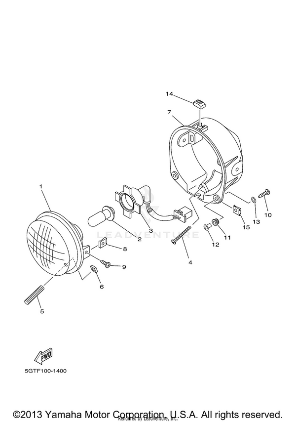 Yamaha parts diagram for 90387-06159-00 - Ref #12