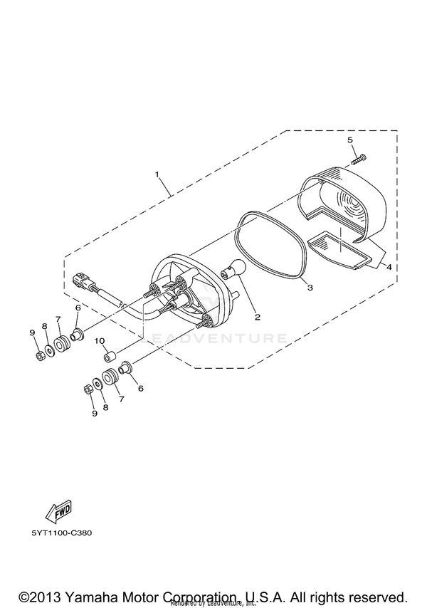 Yamaha parts diagram for 256-84714-61-00 - Ref #2