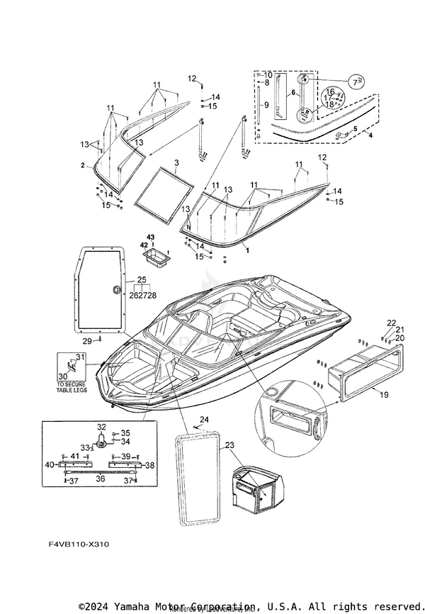 Yamaha parts diagram for F4Y-U4853-00-00 - Ref #30