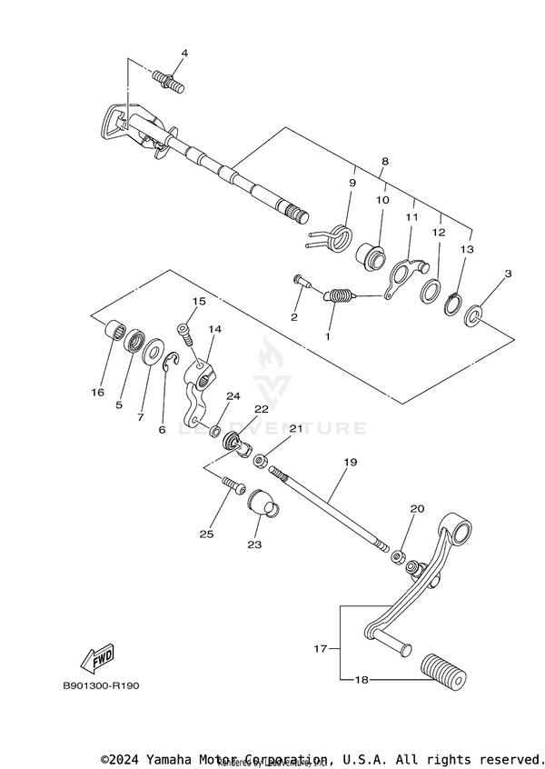 Yamaha parts diagram for 1RC-18110-00-00 - Ref #17