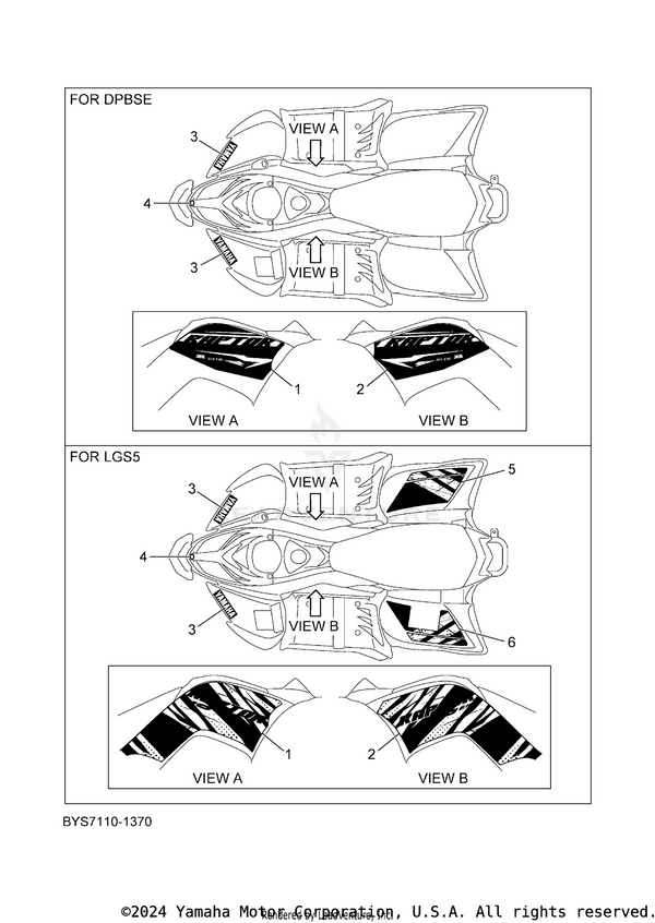 Yamaha parts diagram for BD3-F175B-00-00 - Ref #4