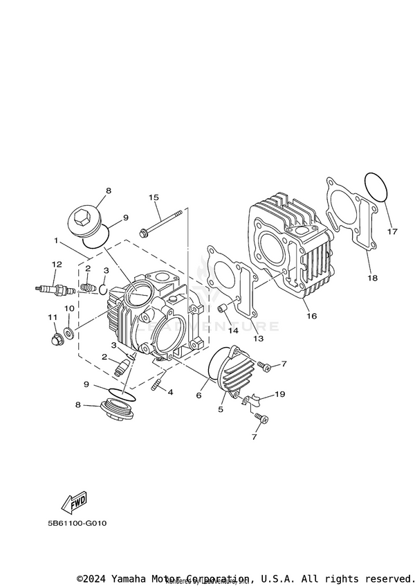 Yamaha parts diagram for 93210-56459-00 - Ref #17