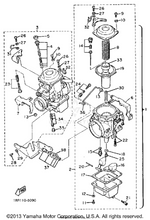 Yamaha parts diagram for 4X7-14191-01-00 - Ref #21