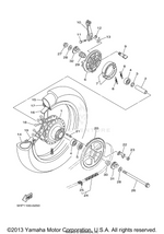 Yamaha parts diagram for 2AL-25412-00-00 - Ref #22