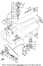 Yamaha parts diagram for 256-24625-00-00 - Ref #14
