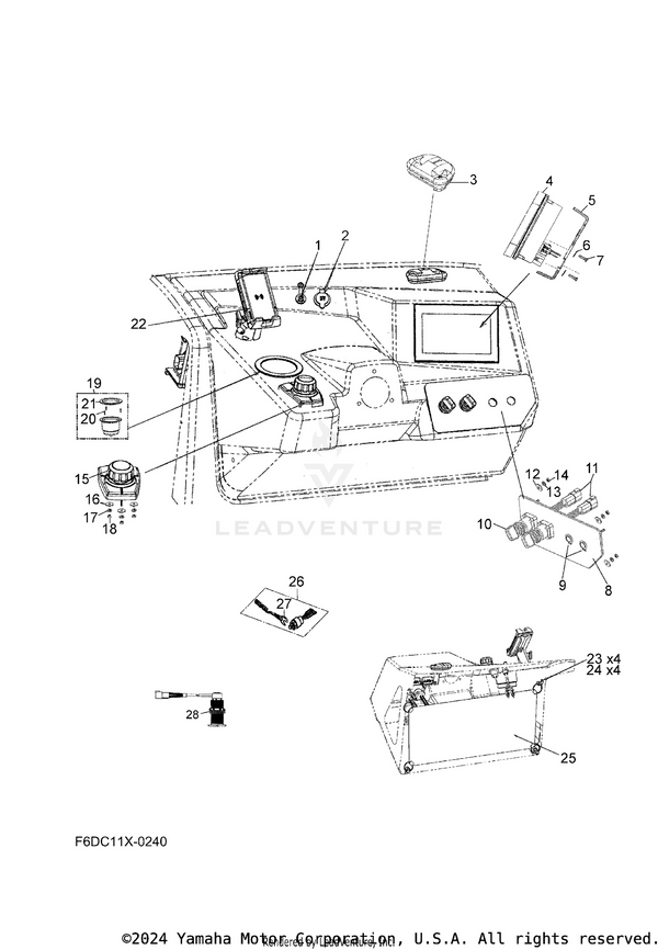 Yamaha parts diagram for F4Y-U8313-00-00 - Ref #15