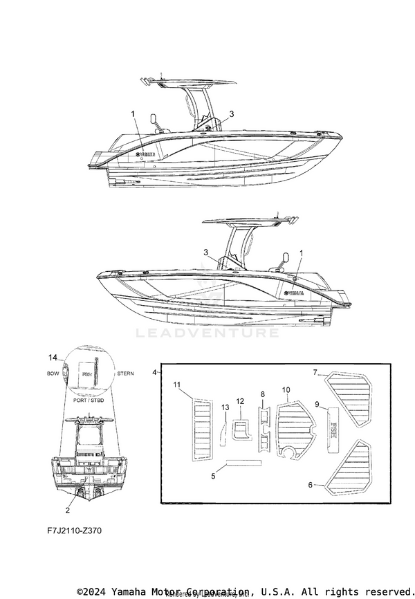 Yamaha parts diagram for F6A-U358H-00-00 - Ref #9