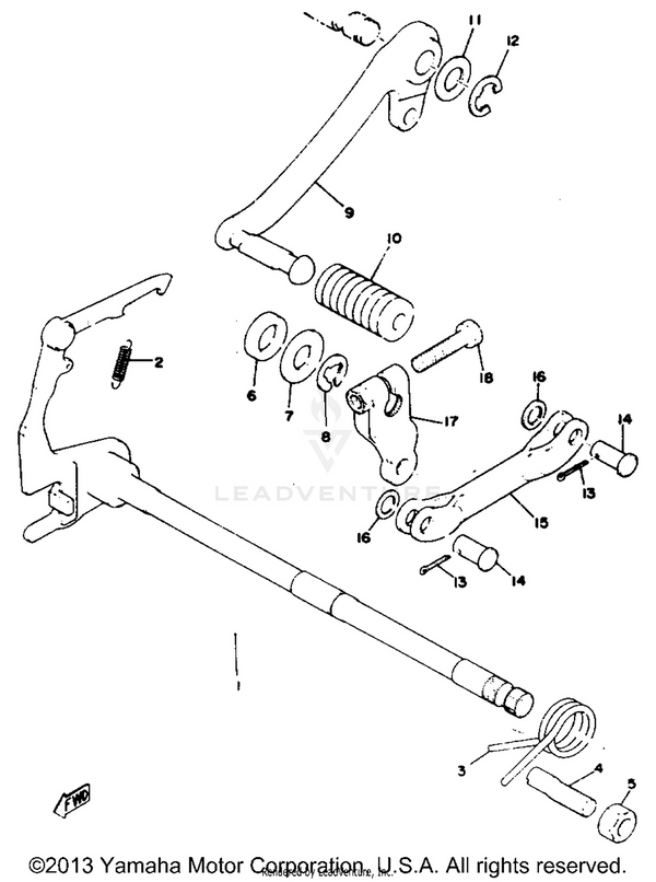 Yamaha parts diagram for 307-18111-00-93 - Ref #9