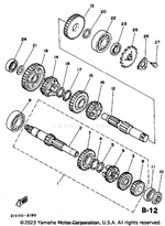 Yamaha parts diagram for 90109-06684-00 - Ref #27