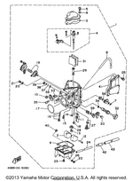 Yamaha parts diagram for 1YW-1490J-01-00 - Ref #4
