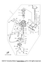 Yamaha parts diagram for 5EL-1490H-00-00 - Ref #37