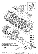 Yamaha parts diagram for 363-16343-00-00 - Ref #25