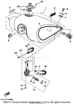 Yamaha parts diagram for 1RM-24162-00-00 - Ref #4