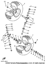 Yamaha parts diagram for 90201-12593-00 - Ref #11
