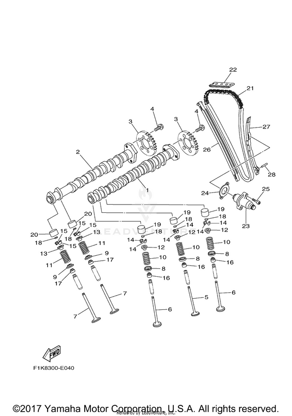 Yamaha parts diagram for 4TV-12119-00-00 - Ref #16