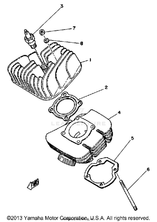 Yamaha parts diagram for 367-11351-01-00 - Ref #5