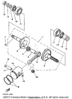Yamaha parts diagram for 3M8-11610-13-00