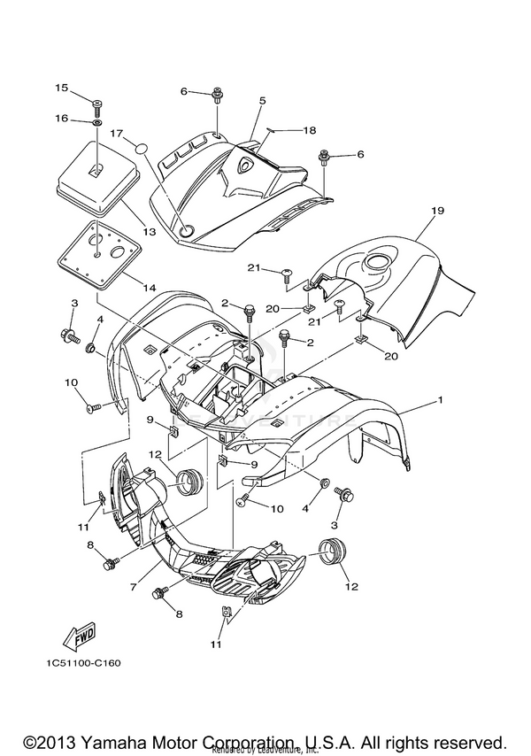 Yamaha parts diagram for 90183-060A7-00 - Ref #9